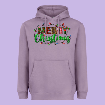 Merry Christmas Heavyweight Hoodie Designed By Bundleandbundleshop
