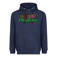 Navy merry christmas Heavyweight Hoodie - BundleAndBundleShop