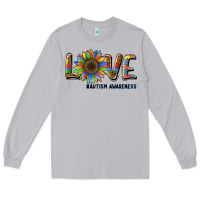 Love Sunflower Autism Awareness Long Sleeve Tee | Teevron