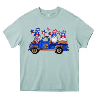 American Flag Gnomes Truck Heavy Core Tee | Teevron