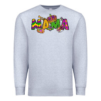 Heather Grey mama mardi gras Premium Sweatshirt - LillyAllenDesigns