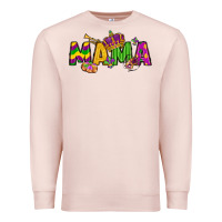Pale Pink mama mardi gras Premium Sweatshirt - LillyAllenDesigns