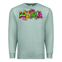 Seafoam mama mardi gras Premium Sweatshirt - LillyAllenDesigns