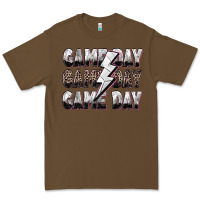 Cacao game day game day volleyball lightning bolt Premium Tee - Zillion Design Studio