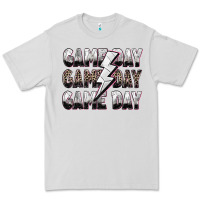 Dove Grey game day game day volleyball lightning bolt Premium Tee - Zillion Design Studio