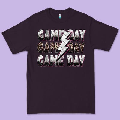 Game Day Game Day Volleyball Lightning Bolt Premium Tee Designed By Zillion Design Studio