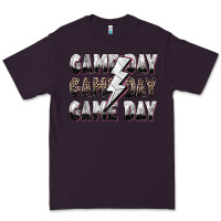 Plum game day game day volleyball lightning bolt Premium Tee - Zillion Design Studio