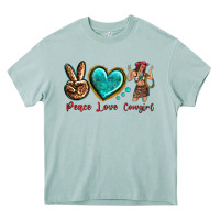 Arona peace love cowgirl Heavy Core Tee - texasbilliewilder