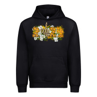 Black 2024 skeleton middle finger new year Urban Hoodie - CowGirlArtShop