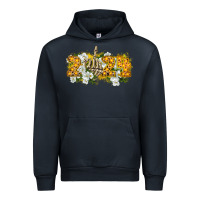 Navy 2024 skeleton middle finger new year Urban Hoodie - CowGirlArtShop