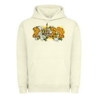 Pigment Pistachio 2024 skeleton middle finger new year Urban Hoodie - CowGirlArtShop