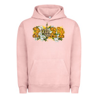 Pigment Salmon 2024 skeleton middle finger new year Urban Hoodie - CowGirlArtShop