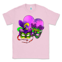 Bubblegum Pink mardi gras heart and mask Classic Tee - AdoDesignShop