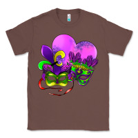 Chestnut mardi gras heart and mask Classic Tee - AdoDesignShop