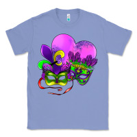 Colony Blue mardi gras heart and mask Classic Tee - AdoDesignShop