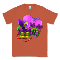 Copper mardi gras heart and mask Classic Tee - AdoDesignShop
