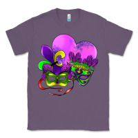 Lavender mardi gras heart and mask Classic Tee - AdoDesignShop