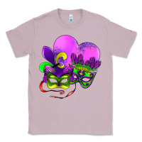 Lilac mardi gras heart and mask Classic Tee - AdoDesignShop