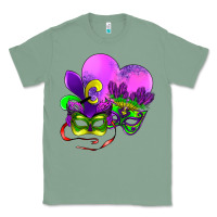 Sage mardi gras heart and mask Classic Tee - AdoDesignShop
