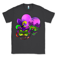 Smoke mardi gras heart and mask Classic Tee - AdoDesignShop