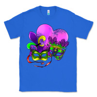 True Royal mardi gras heart and mask Classic Tee - AdoDesignShop