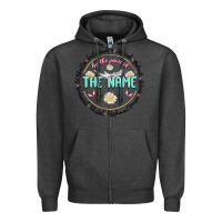 Charcoal Heather by the power of the name Zipper Hoodie - MaliasSmallBusiness
