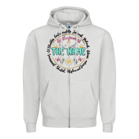 Dove Grey by the power of the name Zipper Hoodie - MaliasSmallBusiness