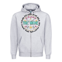 Heather Grey by the power of the name Zipper Hoodie - MaliasSmallBusiness