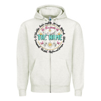 Oatmeal Heather by the power of the name Zipper Hoodie - MaliasSmallBusiness