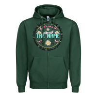 Sports Green by the power of the name Zipper Hoodie - MaliasSmallBusiness