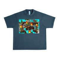 Midnight Navy Dinosaur monster truck Urban Heavy Tee - Artiststas