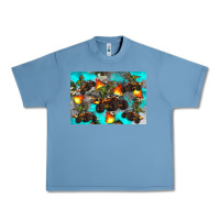 Pebble Blue Dinosaur monster truck Urban Heavy Tee - Artiststas