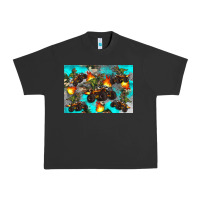 Pigment Black Dinosaur monster truck Urban Heavy Tee - Artiststas