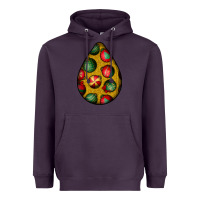 Plum christmas  teardrop Heavyweight Hoodie - BundleAndBundleShop