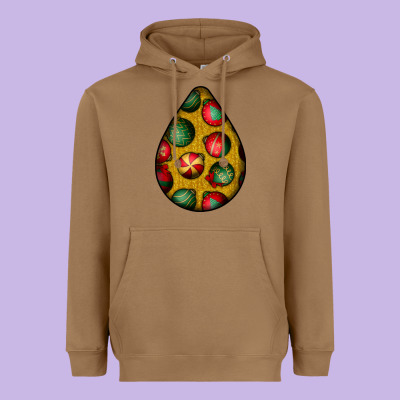 Christmas  Teardrop Heavyweight Hoodie Designed By Bundleandbundleshop