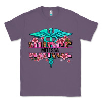 Lavender floral nurse custom name Classic Tee - AdoDesignShop