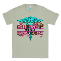 Matcha floral nurse custom name Classic Tee - AdoDesignShop