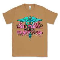 Toasted Coconut floral nurse custom name Classic Tee - AdoDesignShop
