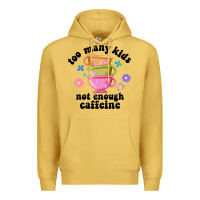 Antique Gold too many kids not enough caffeine Premium Hoodie - JahusDesignShop