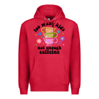 Cardinal too many kids not enough caffeine Premium Hoodie - JahusDesignShop
