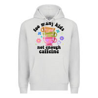 Dove Grey too many kids not enough caffeine Premium Hoodie - JahusDesignShop