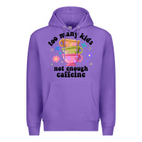 Purple too many kids not enough caffeine Premium Hoodie - JahusDesignShop