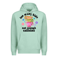 Seafoam too many kids not enough caffeine Premium Hoodie - JahusDesignShop