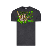 Vintage Black i don t give a luck Vintage Tee - Artiststas