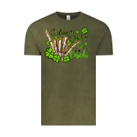 Vintage Olive i don t give a luck Vintage Tee - Artiststas
