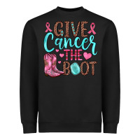 Black give cancer the boot Heavyweight Sweatshirt - JahusDesignShop