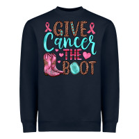 Navy give cancer the boot Heavyweight Sweatshirt - JahusDesignShop