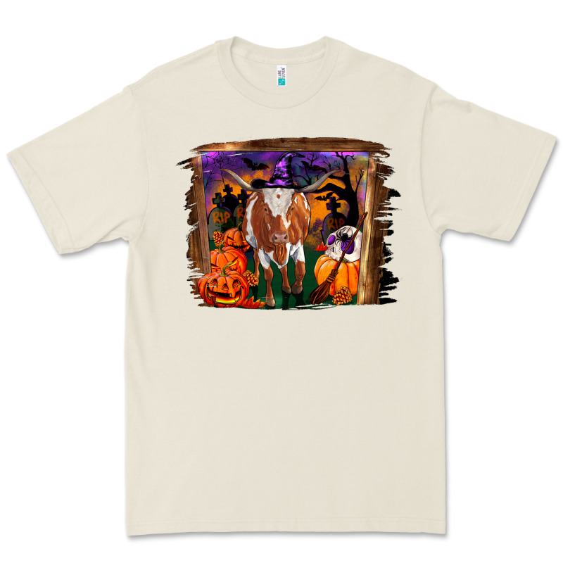Longhorn Cow Halloween Premium Tee by RanaPortraitStore | Teevron