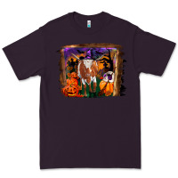 Plum longhorn cow halloween Premium Tee - RanaPortraitStore