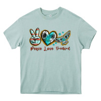 Arona peace love freebird Heavy Core Tee - texasbilliewilder